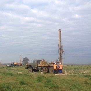 HSR. Drilling of exploration wells on the section 91 km from Moscow Ring Road (September 2015). 